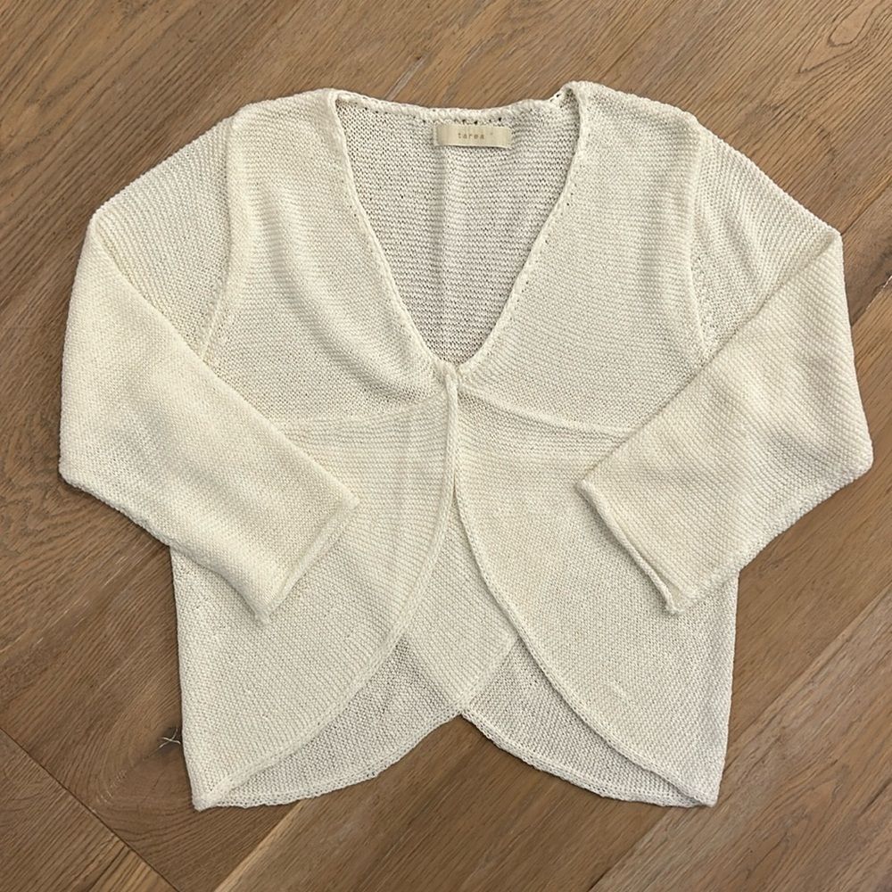 Tarea Cream Button Cardigan (S)